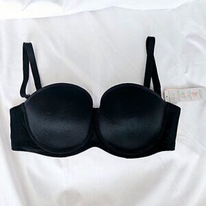 NWT ThirdLove 24/7 Strapless Multi-Way Bra Black Size 32F